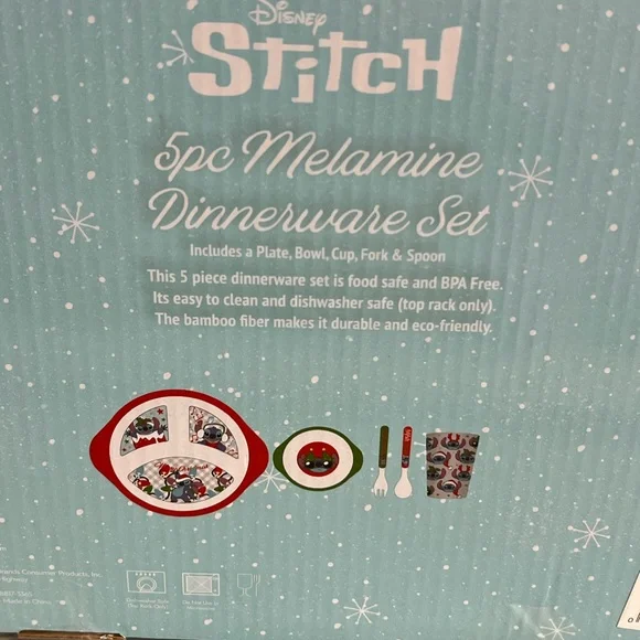 Stitch 5 pc Melamine Dinnerware Set - Picture 5 of 5